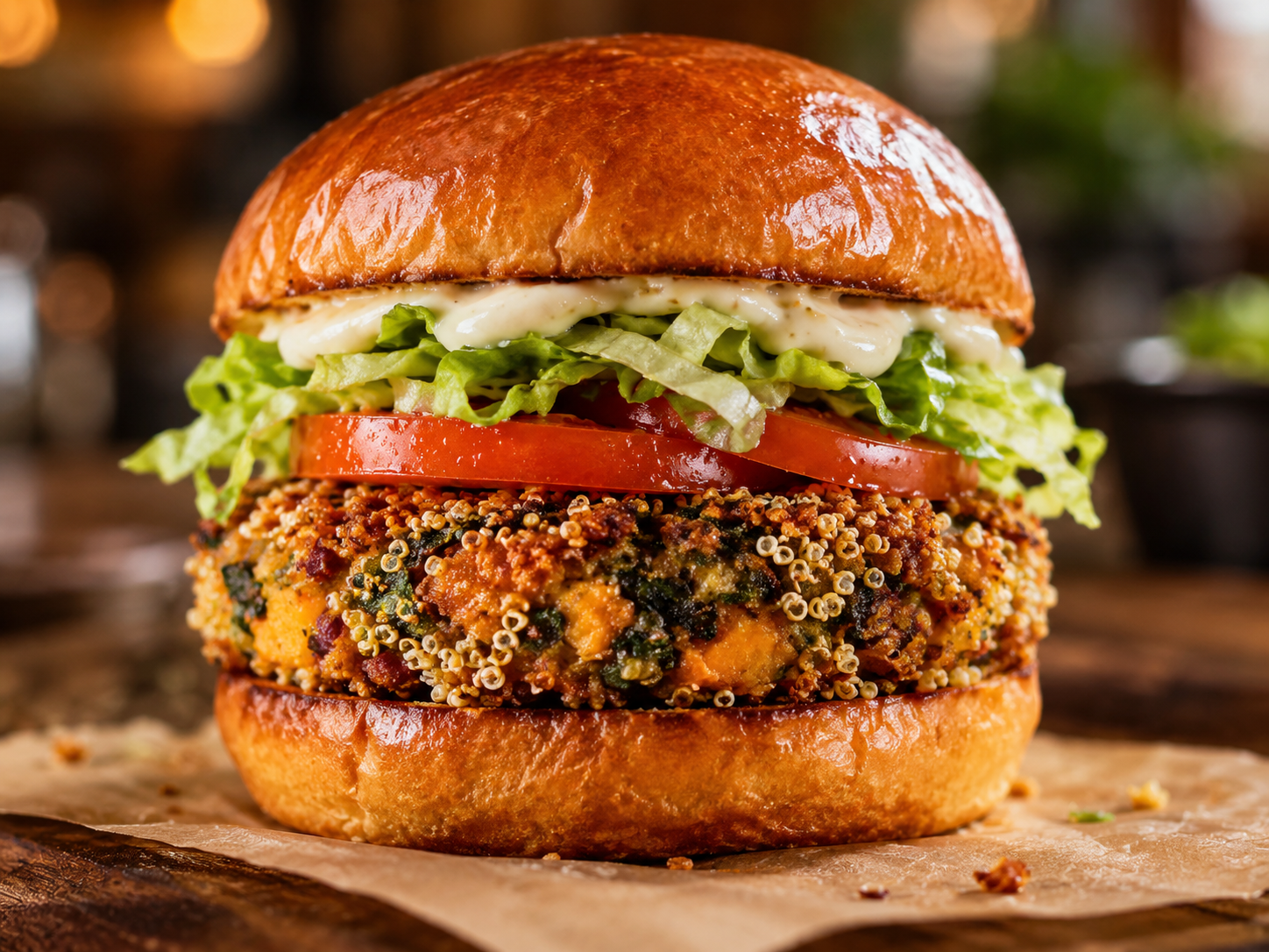 The Golden Burger (Vegan)
